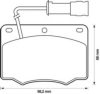 BENDIX 571284B Brake Pad Set, disc brake